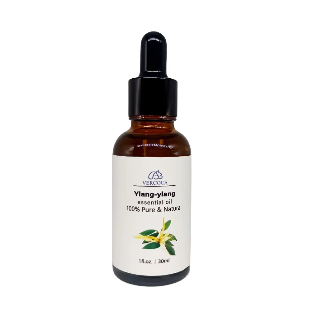 Ylang Ylang Essential Oil 30ml Essential Oil Glass Bottle Relief and Calming Comfort Natural Pure Organic Aromas Essential Oil