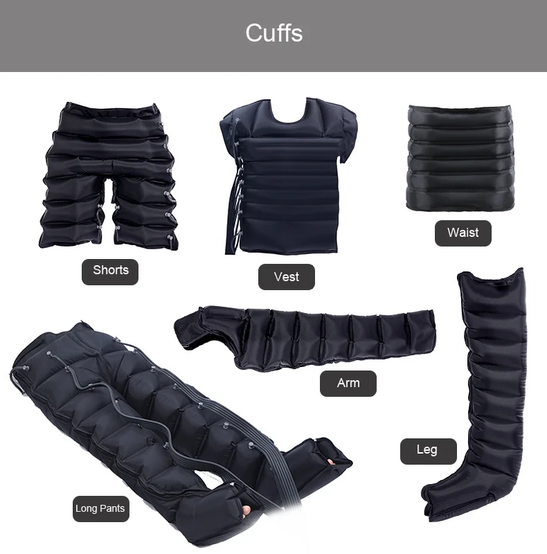 Durable Custom Compression Leg Massager for Circulation Calft Wraps Air Relax Leg Recovery Compression System