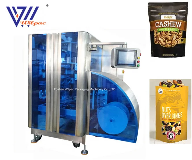 Hot  Saling  High  Speed Automatic  Zip-Lock  Oval Stand up Bag  Four Sealed  Making Bag  Packing Machine