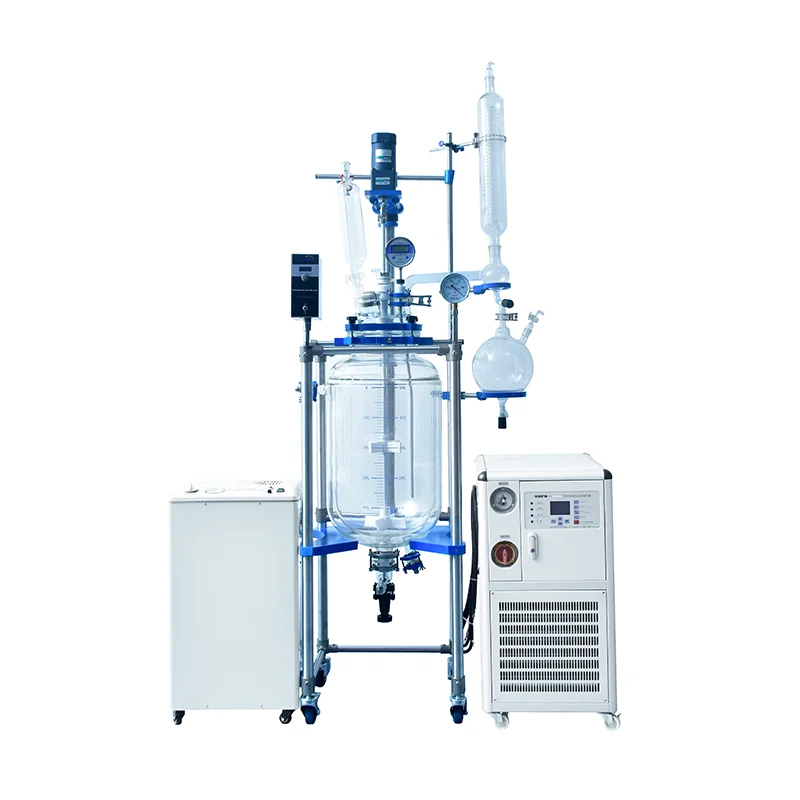 Certified Glass Reactor Vessel Glass Reactor Laboratory Reactor Vessel 50L With Corrosion Resistance