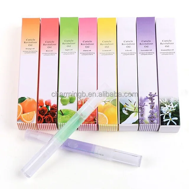 Small MOQ Different Flavor Nail Oil Pen with Brush Tip Cuticle Oil for Nail Healthy
