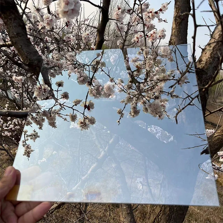 Wholesale price large selling one way two way mirror customized size teleprompter super thin film glass