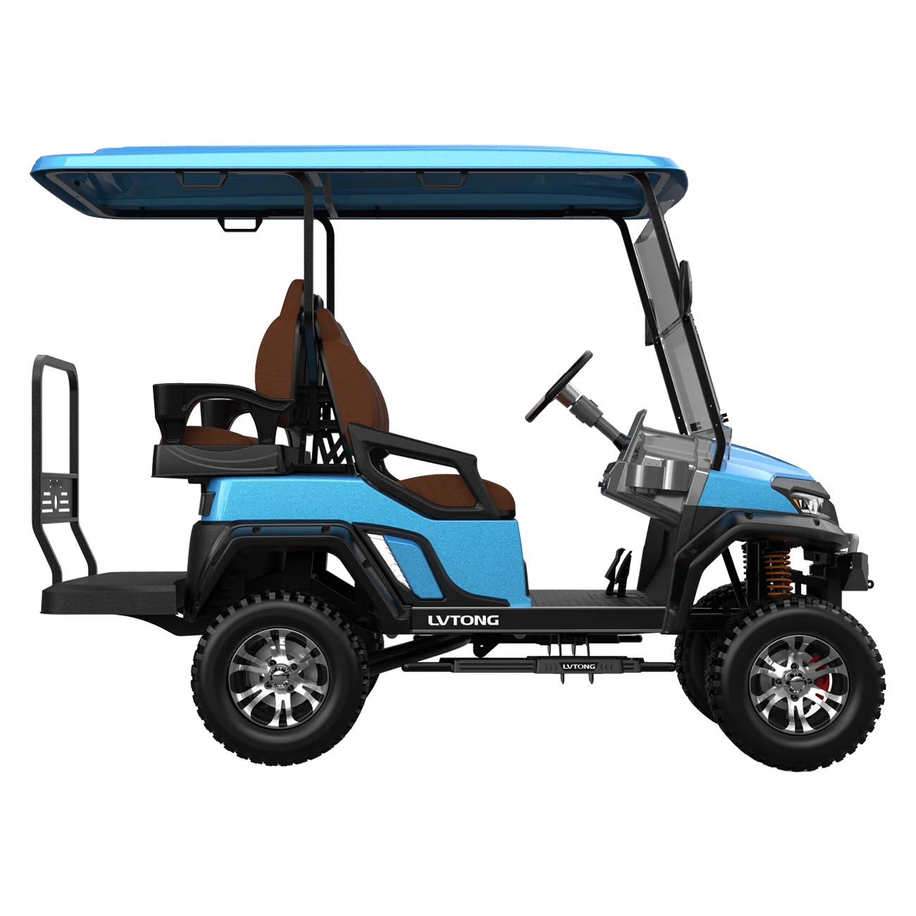 Electric 4-Seater Golf Cart 4kw Motor 48v Battery CE Certified