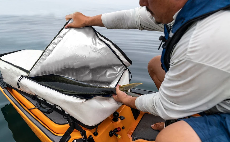 Buffalo Gear Insulated Larger pesca de bolso Leakproof Fishing kill Keep Ice Cold Fresh Portable Kayak fish Cooler Bag
