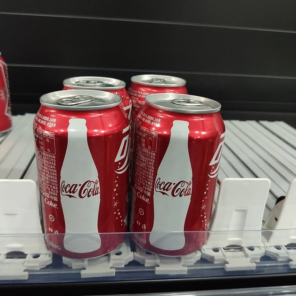 Shelf pusher China Manufacturer Sliding Adjustable Width Gravity Shelf pusher For Supermarket Shelves Beverage Display