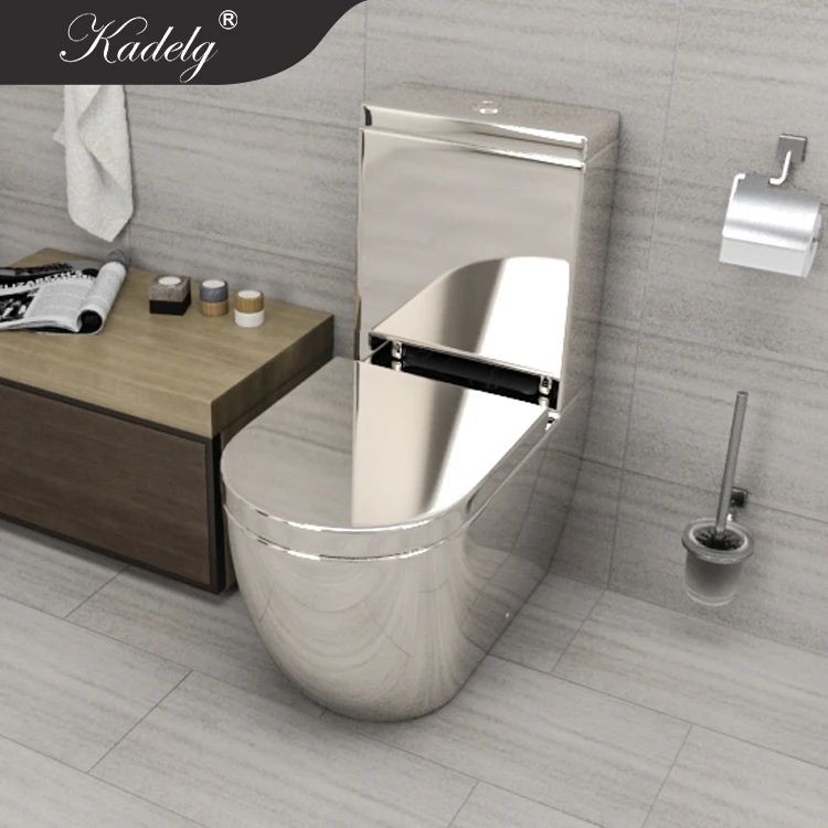 Middle East Market Two piece Toilet Silver Water Closet