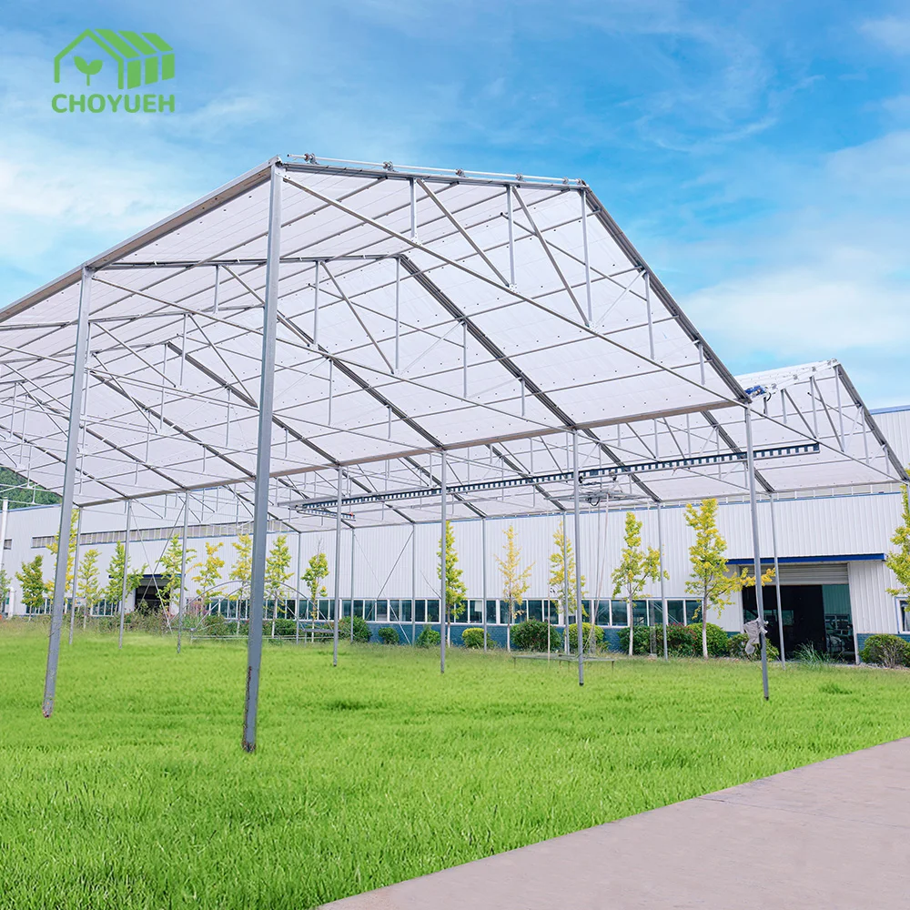 A-Frame Retractable Roof Nursery Greenhouse For Agriculture Full Open Retractable Film Greenhouse With Light Dep System