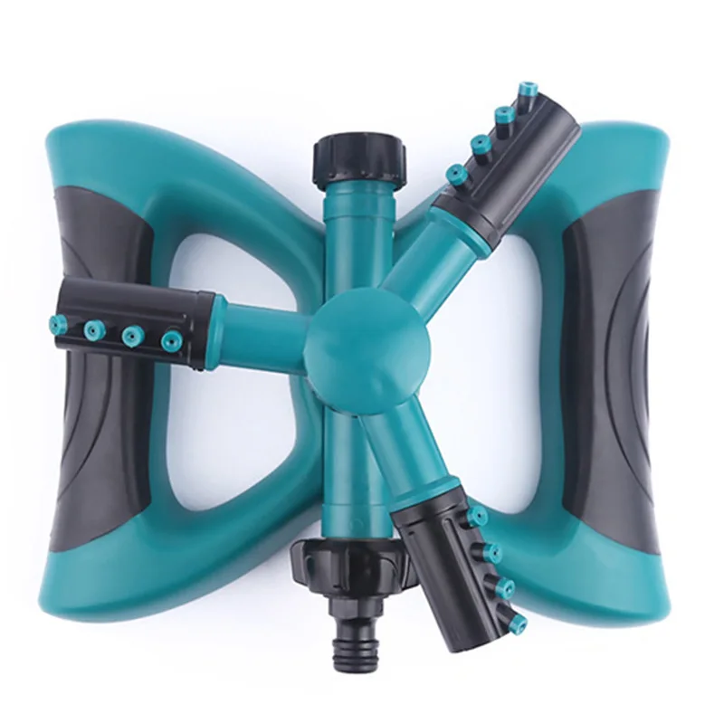 Hot 3 Arms Lawn Sprinkler 360 Degree Rotating Weighted Gardening Sprinkler