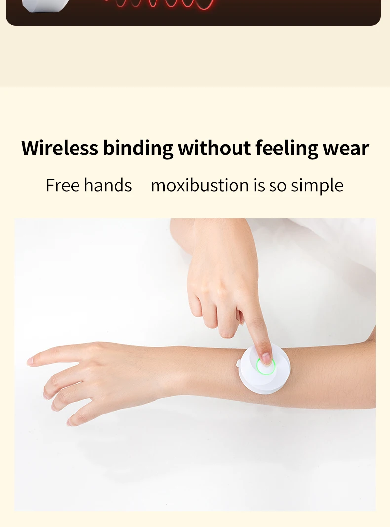 2022 Trending products Portable Wireless Moxa Apparatus Electric Physical Therapy Moxibustion Equipment