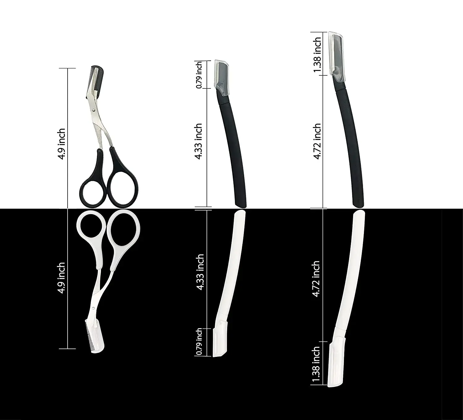 New Stainless steel blade Painless Precise Eyebrow Facial Body Shaver Hair Trimmer Eyebrow Razor