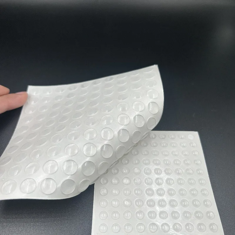 Transparent silicone glass table rubber bumpers small bumper pads silicon pad tablet strip silicone bumper