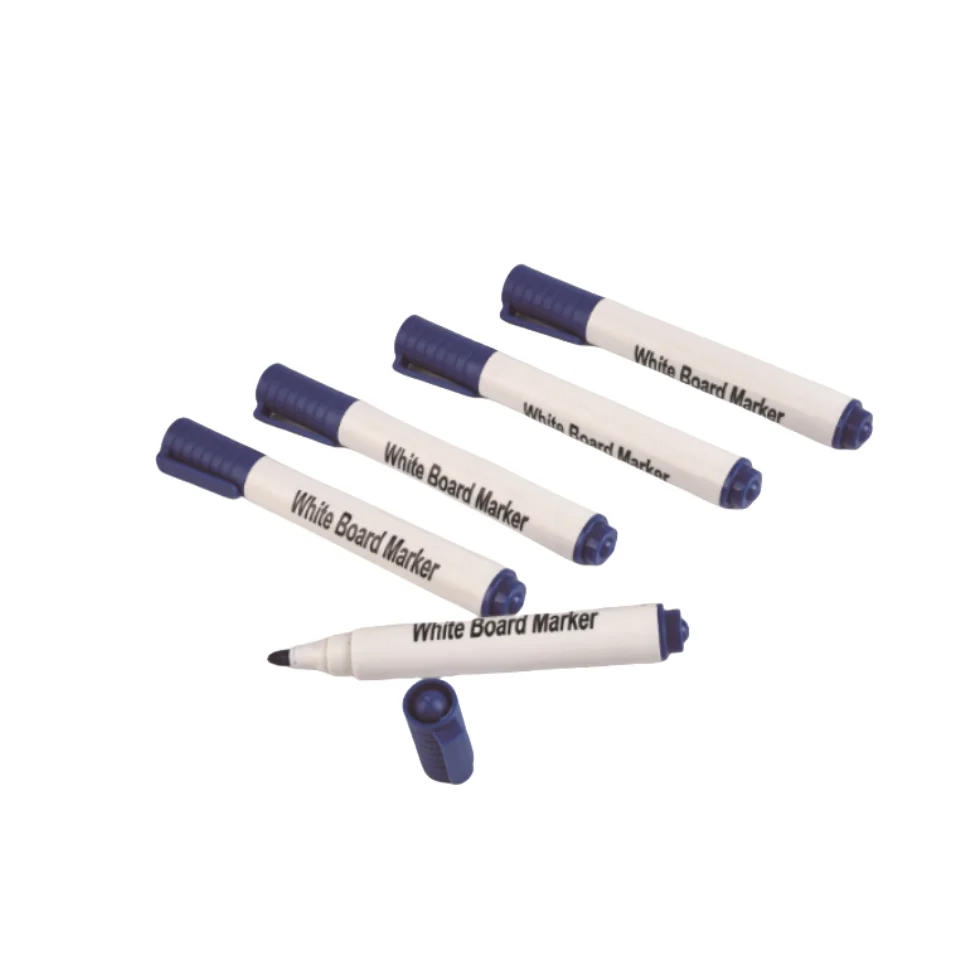 Classic Office Stationery Whiteboard Marker Pen in Red Blue Black-Erasable 3-Colour Markers for School Office or Home Use