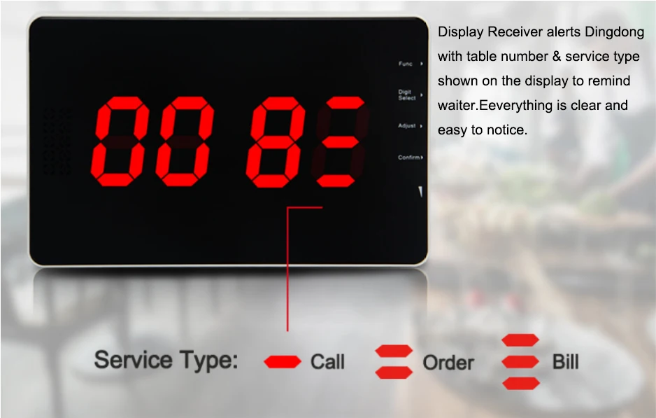 servant bell smart service waiting call waiter buzzer watch pager with board wireless calling system restaurant