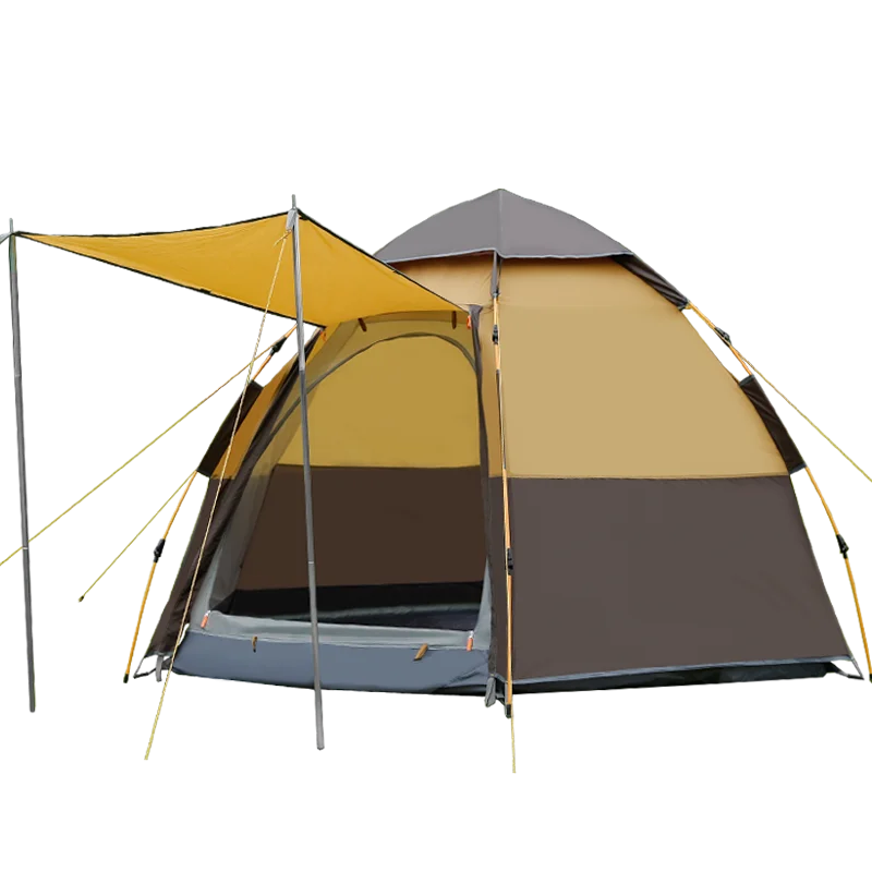 
Outdoor Hexagonal 5-8 People Fully Automatic Waterproof Tent for Camping and Hiking 