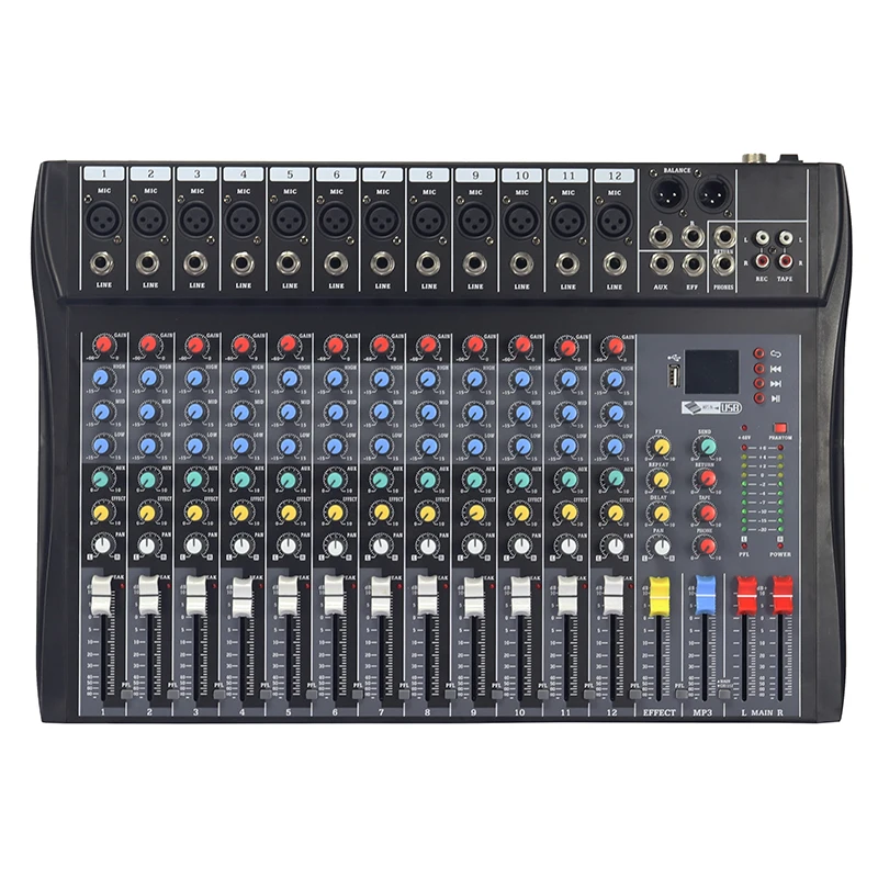 Wholesale Usb Dj Music Equipment Interface Recorder live  12 channel audio mix