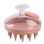 Wholesale Head Cleansing Soft Silicon Washing Comb Body  Wet & Dry dog bath brush pet massage brush shampoo dispenser