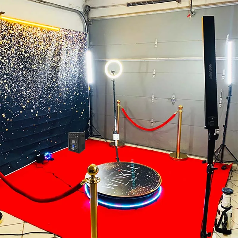 Wholesale Customized 360 Photo Booth Lighting Battery Powered Color Change Led Light For 360 Photo Booth Free Shipping By Air