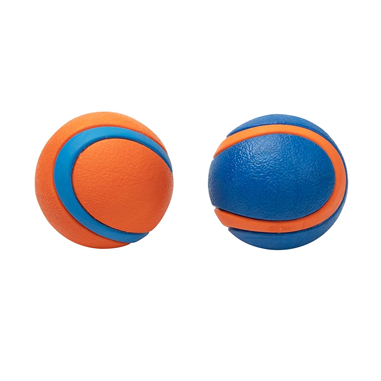 Nice quality customized solid sounding squeaky toy puzzle floating bouncy ball dog training toys for pets