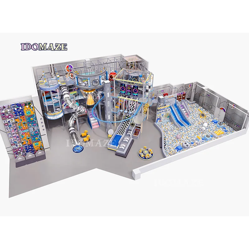 Free Design Indoor Play Center PVC and Plastic Material Children Indoor Playground for Sale Shopping Mall Use