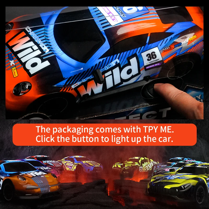 1:18 игрушечные гоночные автомобили 4CH 27 Гц классный дизайн с Wi-Fi и дистанционным управлением легкий металлический материал для детей