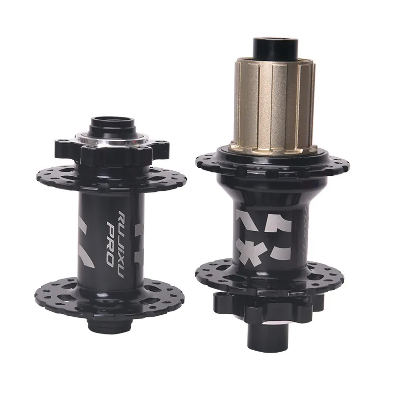 RUJIXU 32-Hole Aluminum Bicycle Bearing Hub 8-11 Variable Speed Freehub Thru Axle Sealed Bearings with HG Freehub Body for MTB