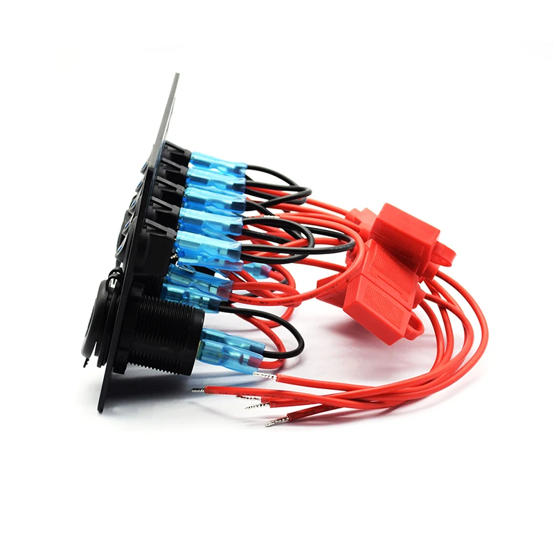 12-24V Campervan гоночный светодиодный выключатель света Панель управления USB с ВКЛ-ВЫКЛ сенсорный вольтметр