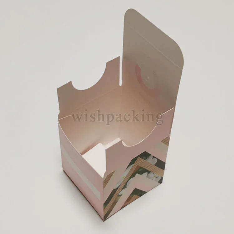 FSC 100% custom design skincare product printing body lotion lanolin face cream empty cosmetic folding packaging paper box