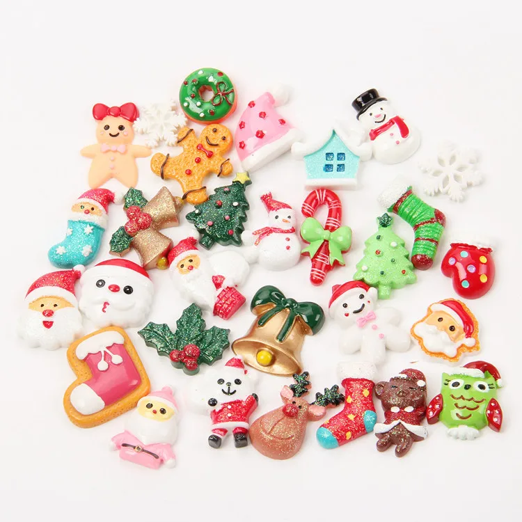 miaobei 100 Christmas DIY resin accessories Blessing bag diy mobile phone case pencil gloves hairpin