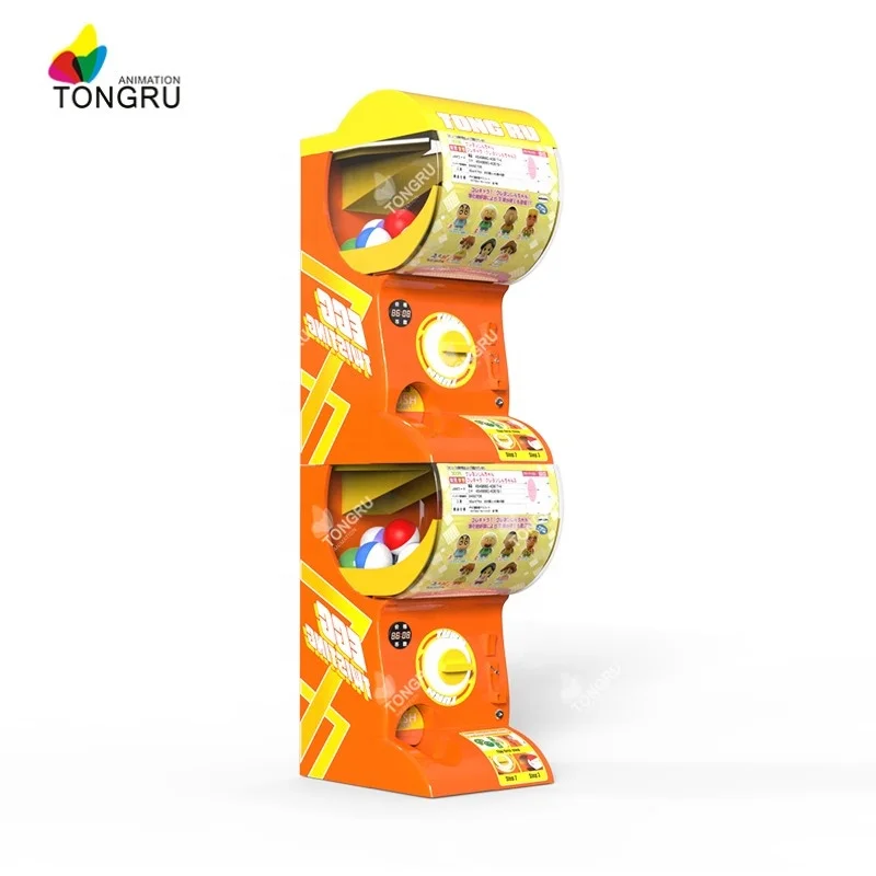 Gacha egg twist game mini plush stuffed animal kids gashapon machine ball candy toy capsule vending machine