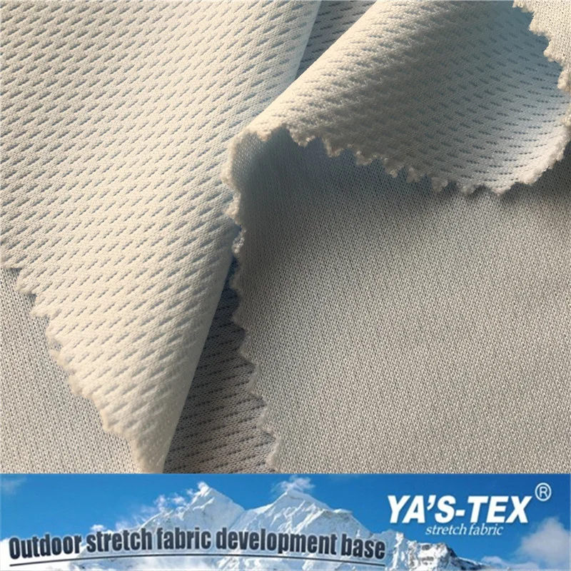 
Stretch Knit Bird Eye Polyester Mesh Knit Fabric for Clothing Linning or Shoes 