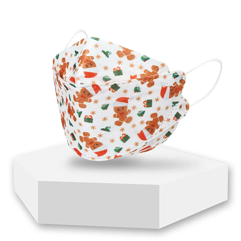 2021 Multiple Styles Halloween Masks 3D Printing Breathable Disposable Children Adult  Christmas Fish Mouth Face Mask