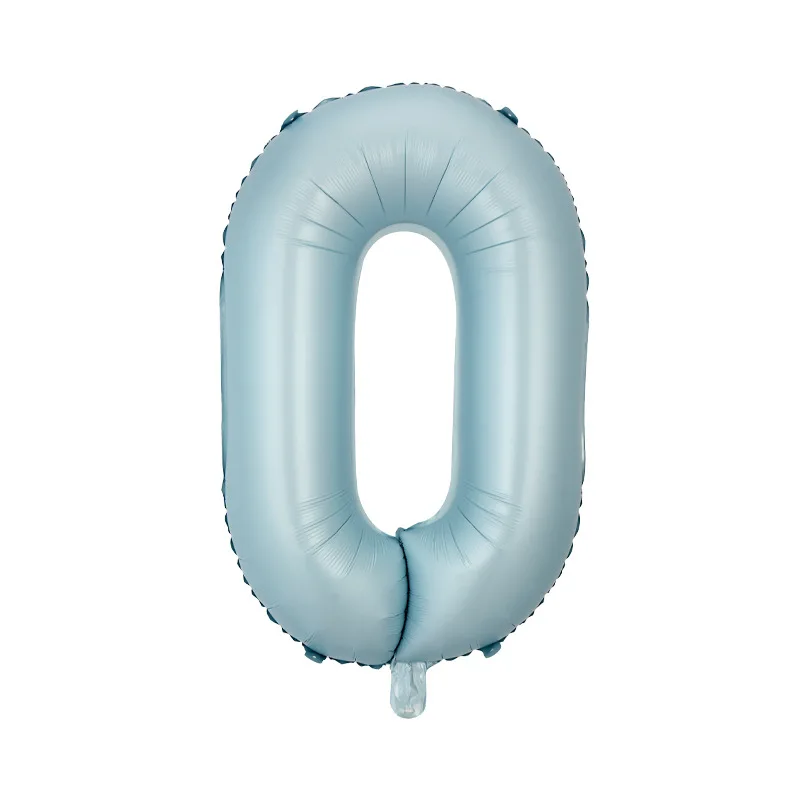 Factory Price 32 Inch Retro Blue Digital Feature Foil Balloon Suitable For Various Holiday Birthday Party Background Decoration