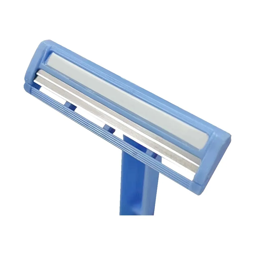 Twin blade stainless steel shaving razor for man