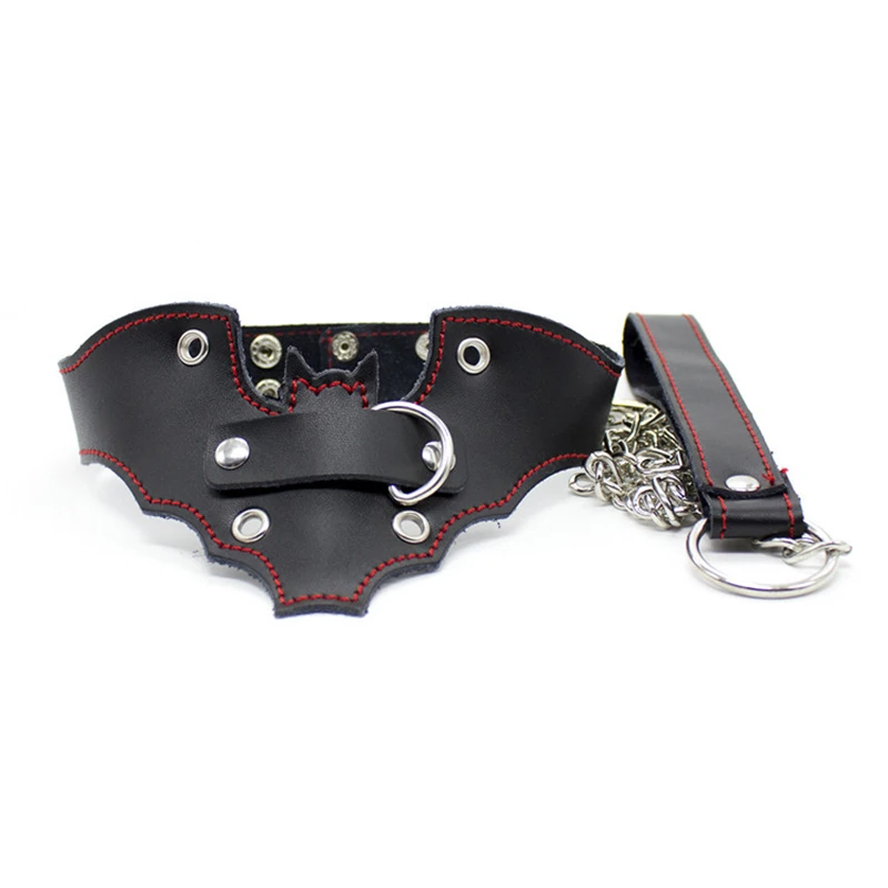 PU Leather Sexy Flirting Alternative SM Toys Tied BDSM Japanese Bondage Neck Collars Suit Adult Sex Product