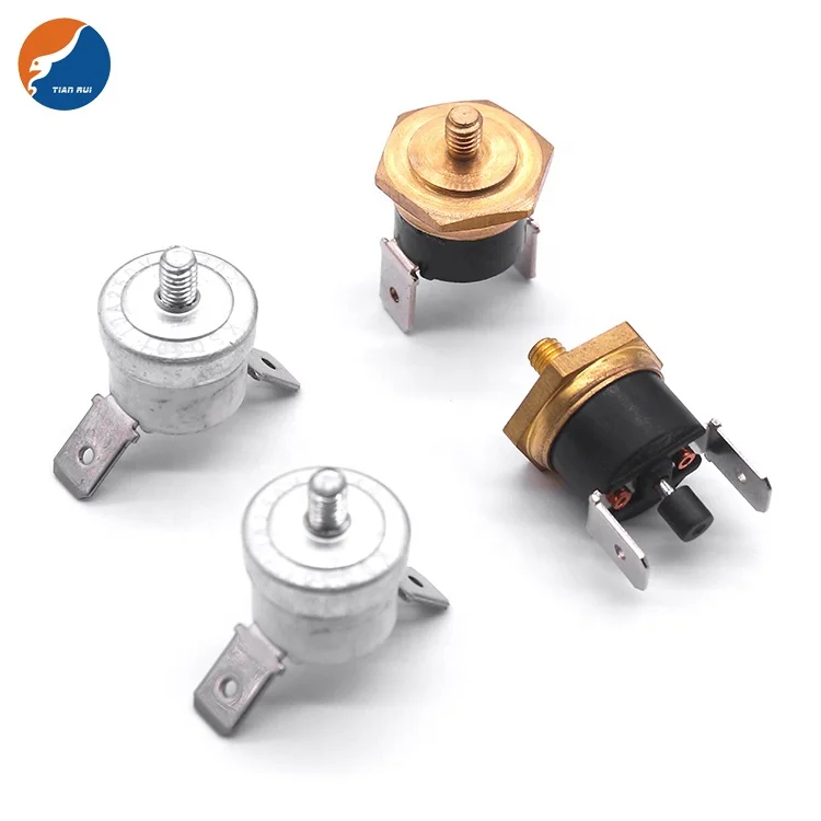 M6 M5 M4 Шестигранная Медная головка NO NC 10A 15A 16A 250V 200C 260C KSD301 керамический биметаллический термальный переключатель дисковый термостат