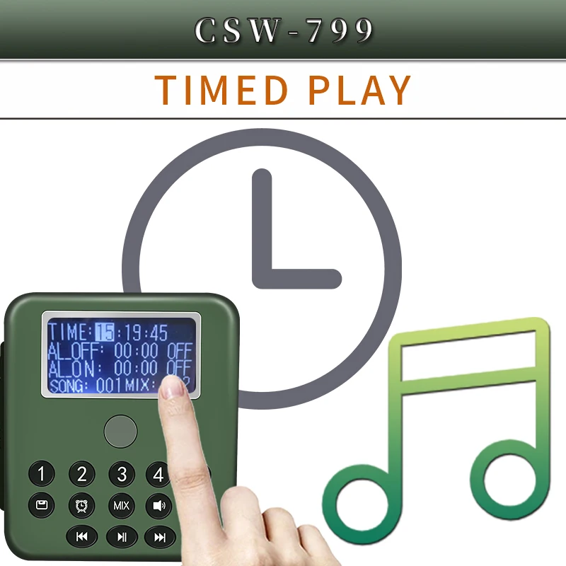 Product Offered By Manufacturer  Waterproof Machine Mp3 Electronic  Hunting Duck Call For 80W Speaker