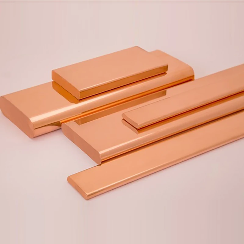99.99% Pure and High Conductivity Copper Bar Flat Copper Busbar