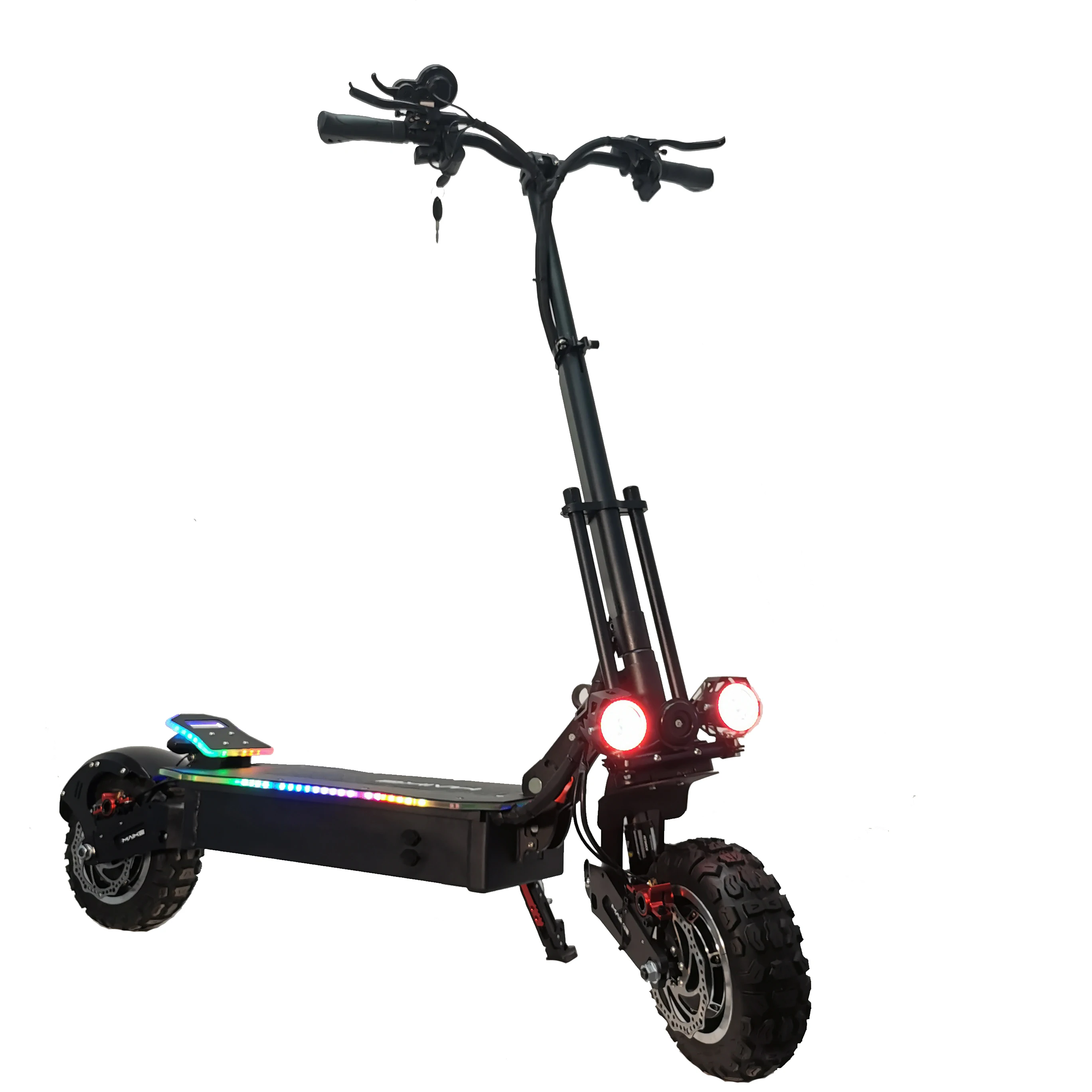 Maike wholesale 11 inch offroad 90km/h fast 5600W dual motor electric adult scooter with seat