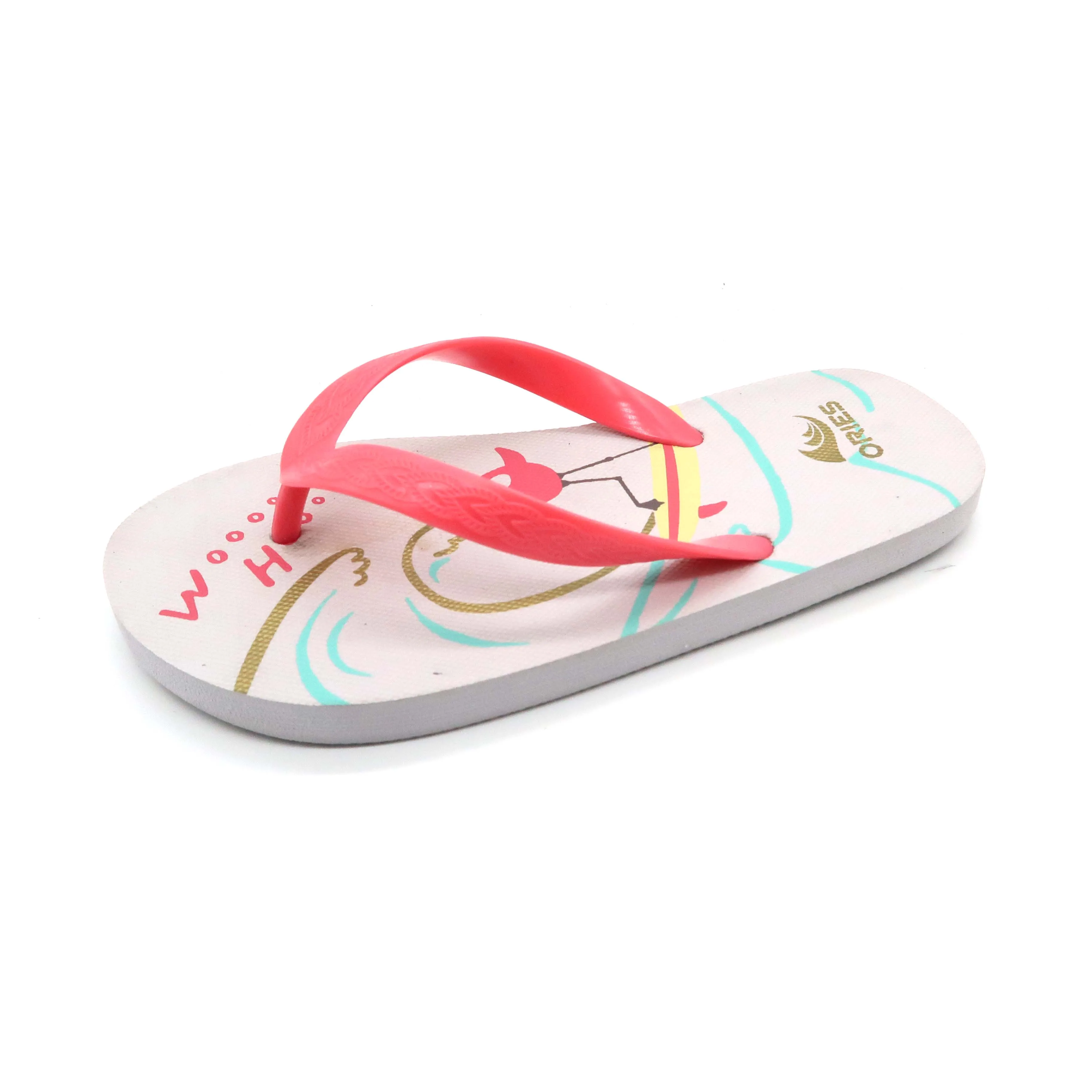 
girl summer flip flops with flamingo kids slippers 