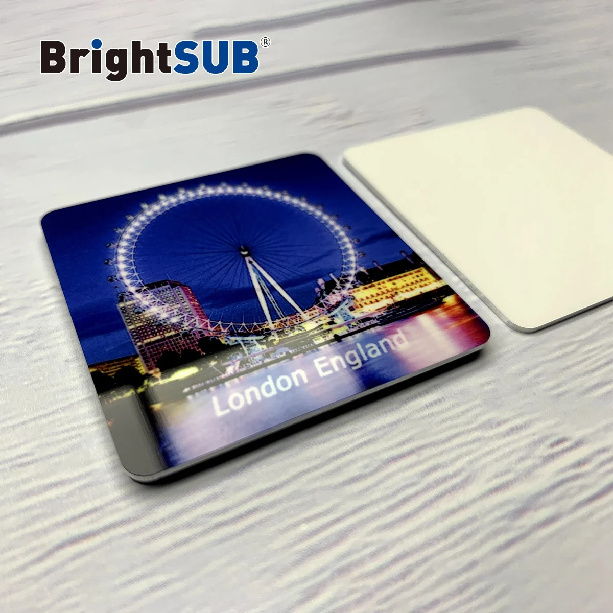 Блеск-белый сублимационный алюминий BrightSUB 1,0 мм с магнитной металлической печатью магнитные заготовки для холодильника для фотопечати