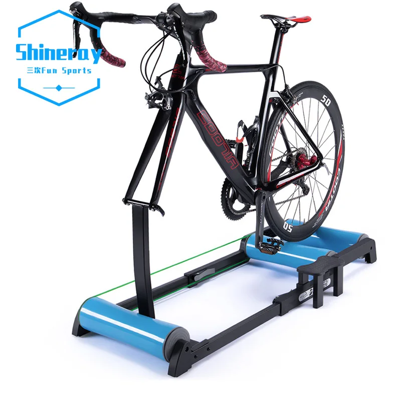 Bike Trainer Rollers Indoor Exercise Foldable Cycling Training Fitness Bike Home Trainer