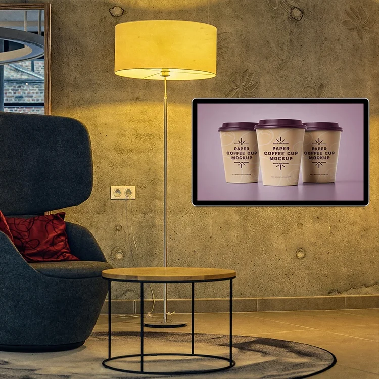 55 Inch Indoor Flat Panel Touch Screen Wall Mounted LCD Interactive Advertising Machine Digital Signage Video Wall Display