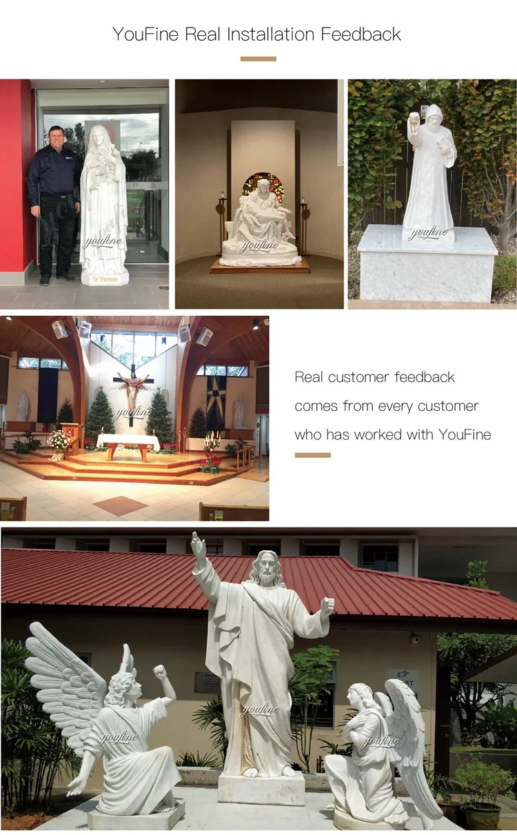 Marble Mary Statue Feedbook