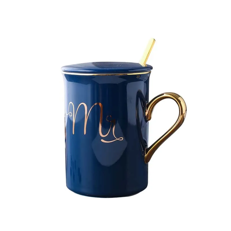 XMas mr and mrs coffee mugs with lid ceramic mug wholesale bone china mug