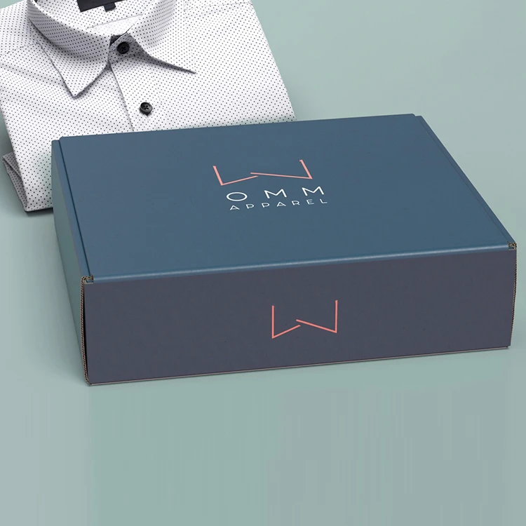 
Custom Printed Clothing Mail Mailer Mailing Shipping Front Tuck End Cardboard Corrugated Paper Box With Logo For Clothes Package 