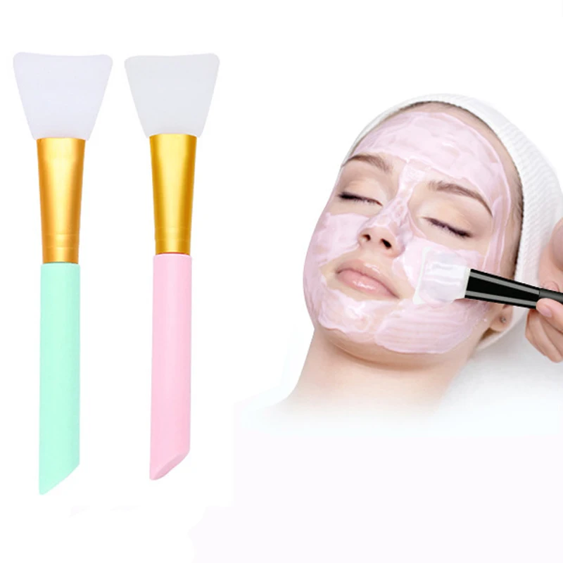 
Custom Beauty Tools DIY Makeup Mini Face Mask Small Silicone Brushes Applicator Cosmetic Clay Mud Facial Mask Brush 