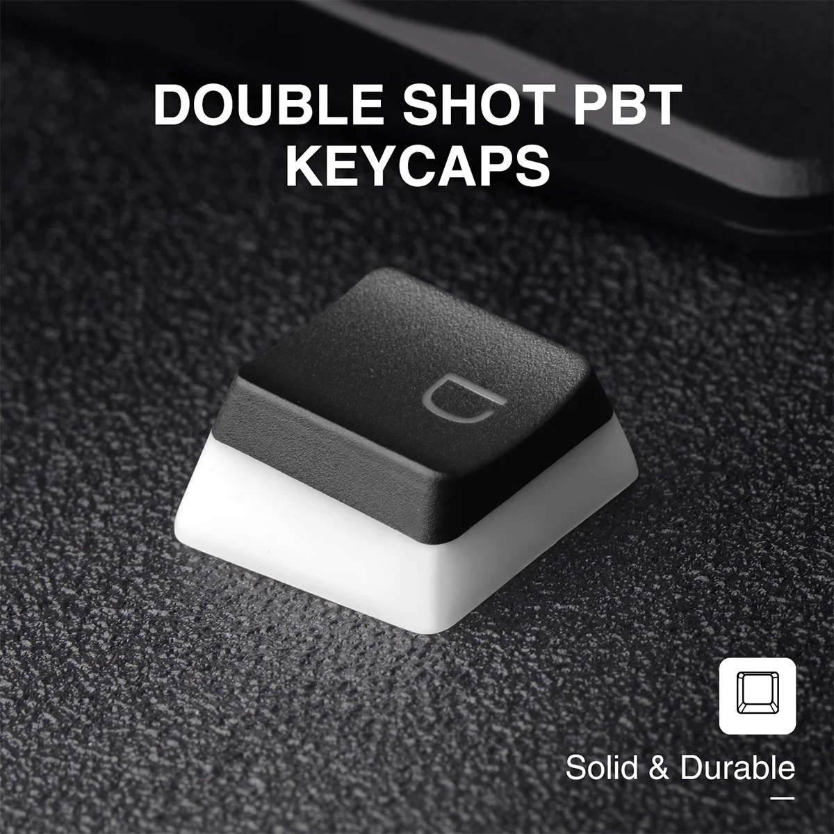 
Keycaps Double Shot Backlit 104 PBT Pudding Keycap Set with Puller Compatible with Cherry MX Mechanical Keyboard, Black&White 