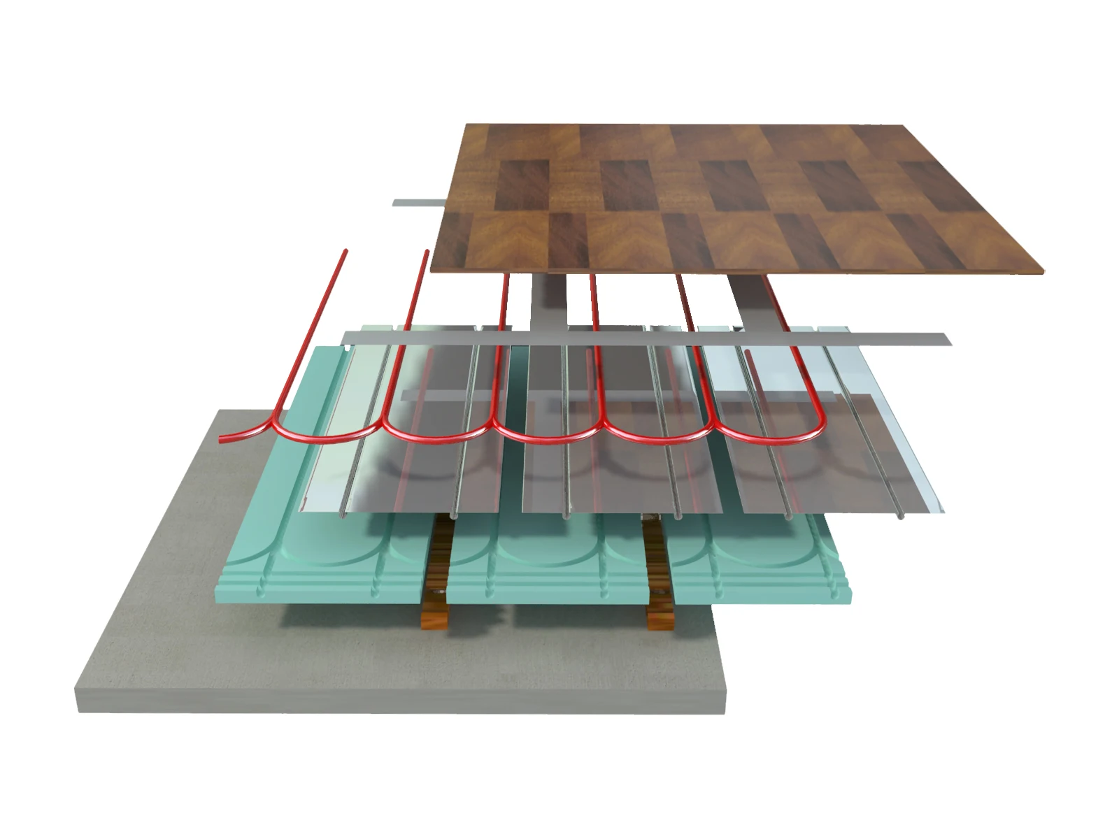 Europe Hot Sale Moden Design Omage Grooved XPS boards hot water heat floor panel for hydronic radiant floor heating