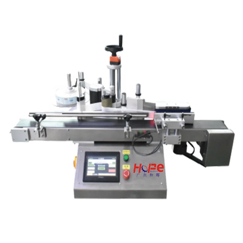 China Manufacture Automatic Round Aluminum Can Bottle Labeling Machine Label Sticking