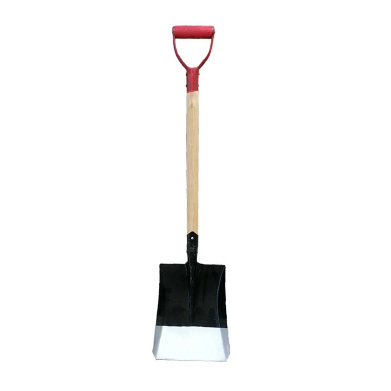 Wholesale Gardening Digging Tool Square garden shovel with wooden handle PA D-grip